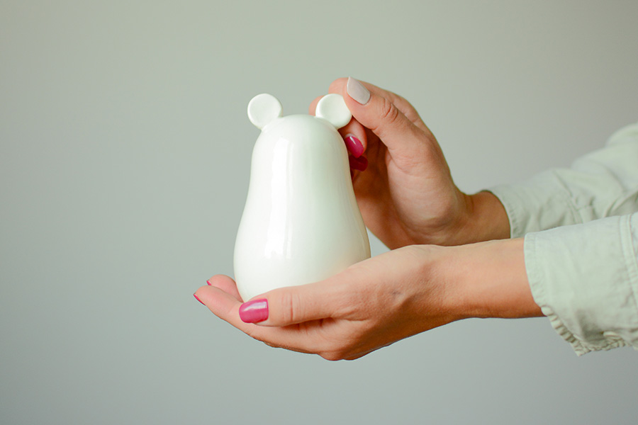 MOU-1-02 Копилка разбивная «мышка-матрешка» Экочеловеки  - Вид №2