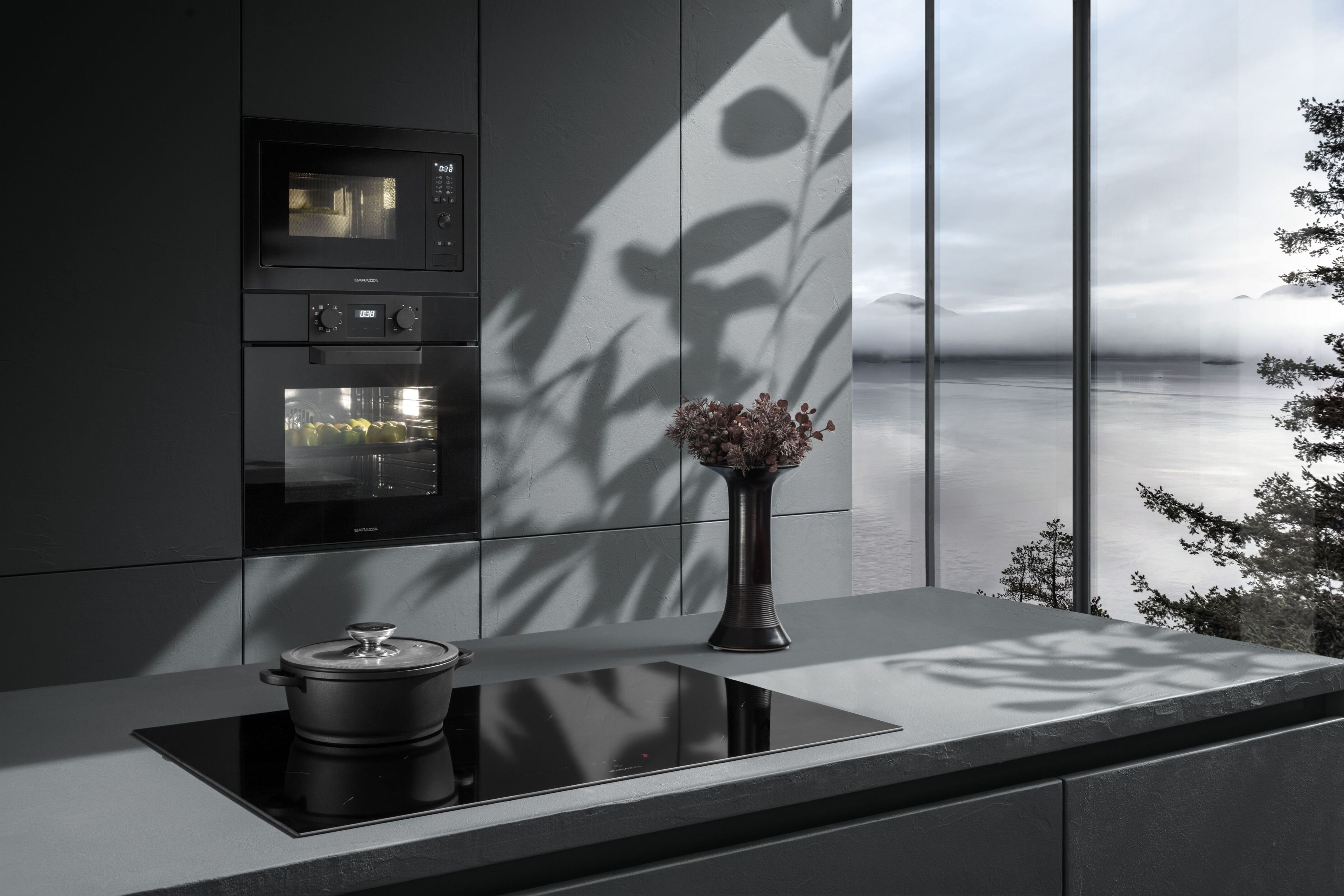 Стеклянная встраиваемая микроволновая печь Barazza Icon One ARCH-00116631 - Вид №1