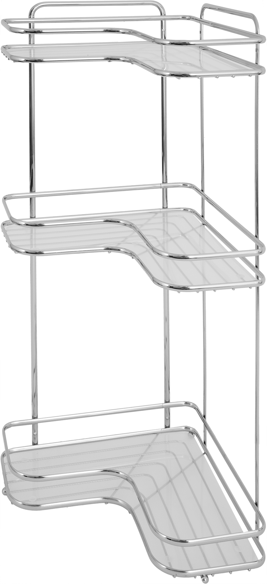 Угловая полка Swensa Premium для ванной с тремя ярусами 83744086