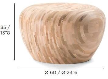 Wildspirit Круглый журнальный столик из кедра Motley sun-id-1440530 - Вид №15