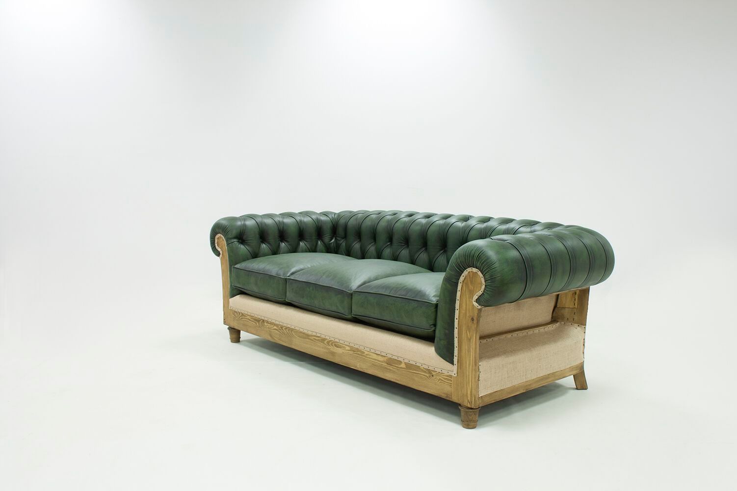 3-местный кожаный капитонный диван CREARTE COLLECTIONS Chesterfield Loor Essence ARCH-00061646 - Вид №1