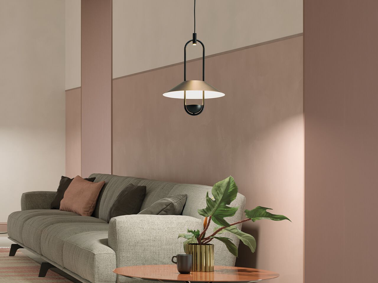 Металлический светодиодный подвесной светильник Masiero Luppiter ARCH-00111128