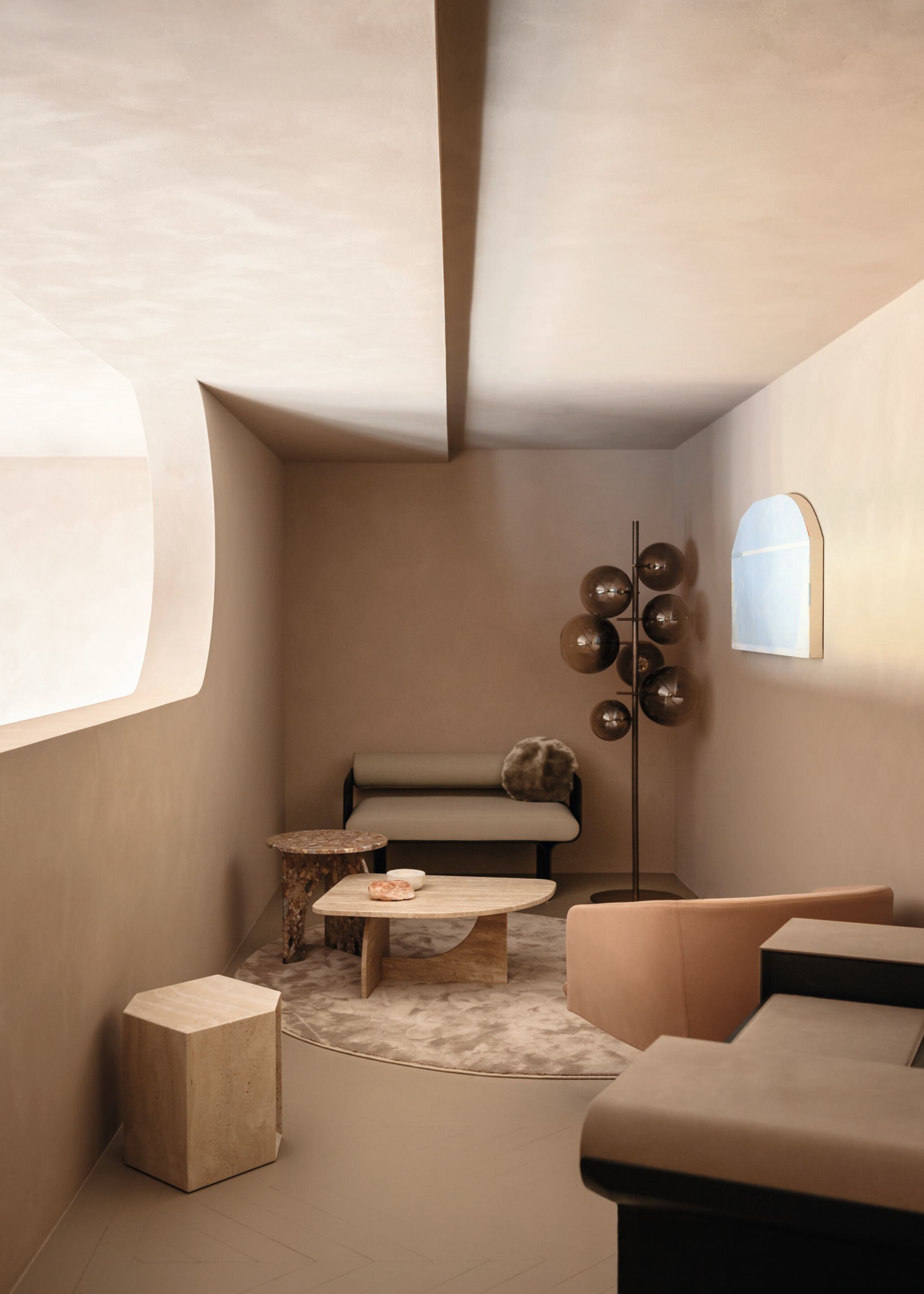 Выдувной Кристалл светодиодный торшер Gallotti&Radice пузыри ARCH-00077569 - Вид №20