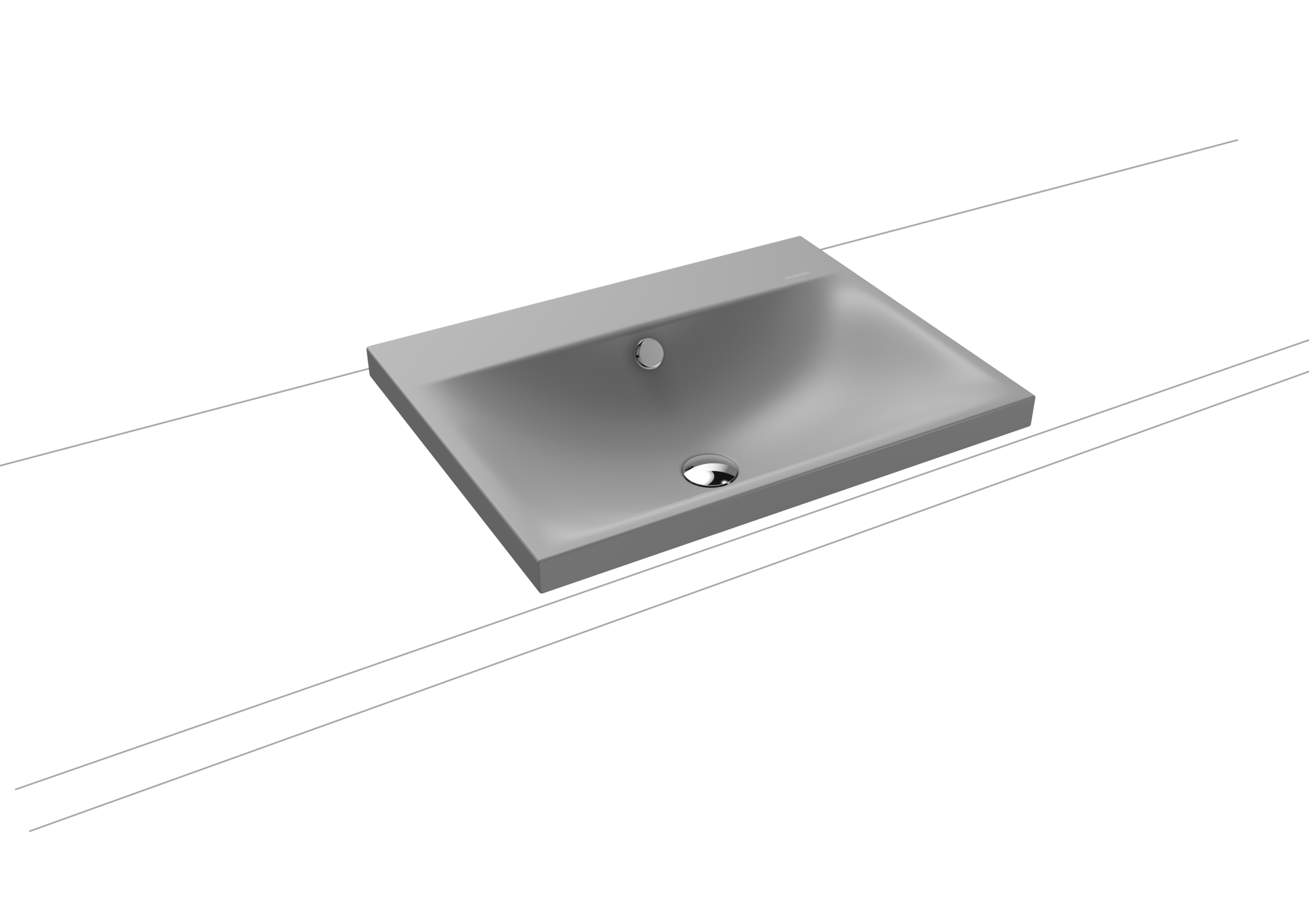Умывальник KALDEWEI Сталь эмалированная 3040 453 холодный серый 30 30403319453
