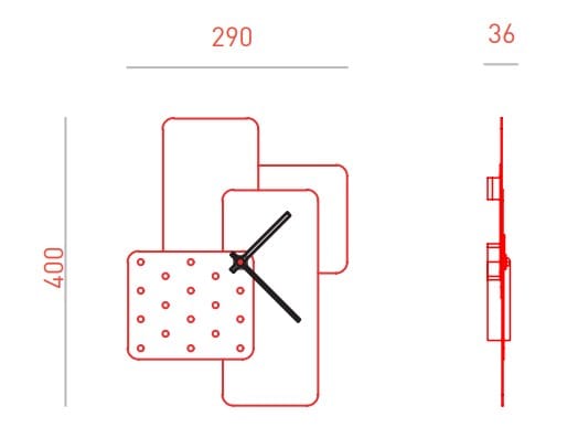 Металлические настенные часы Giacopini CLOCK ARCH-00013080 - Вид №1