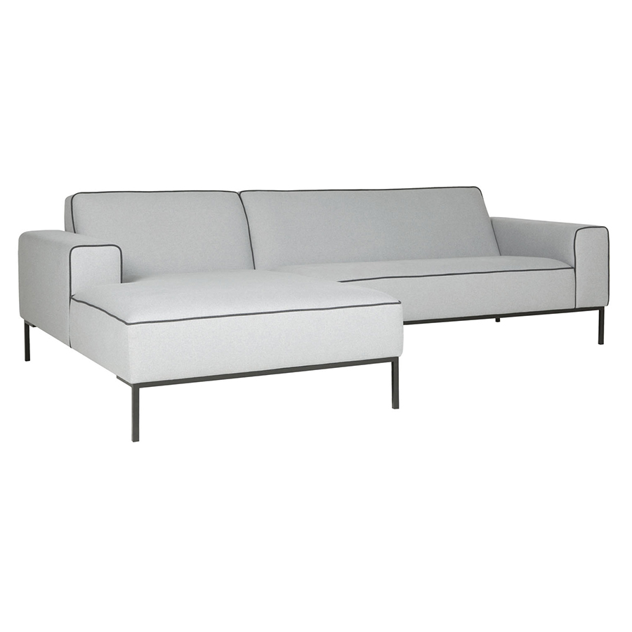 Диван угловой Ville, левосторонний, светло-серый Sits S1708 - Вид №1