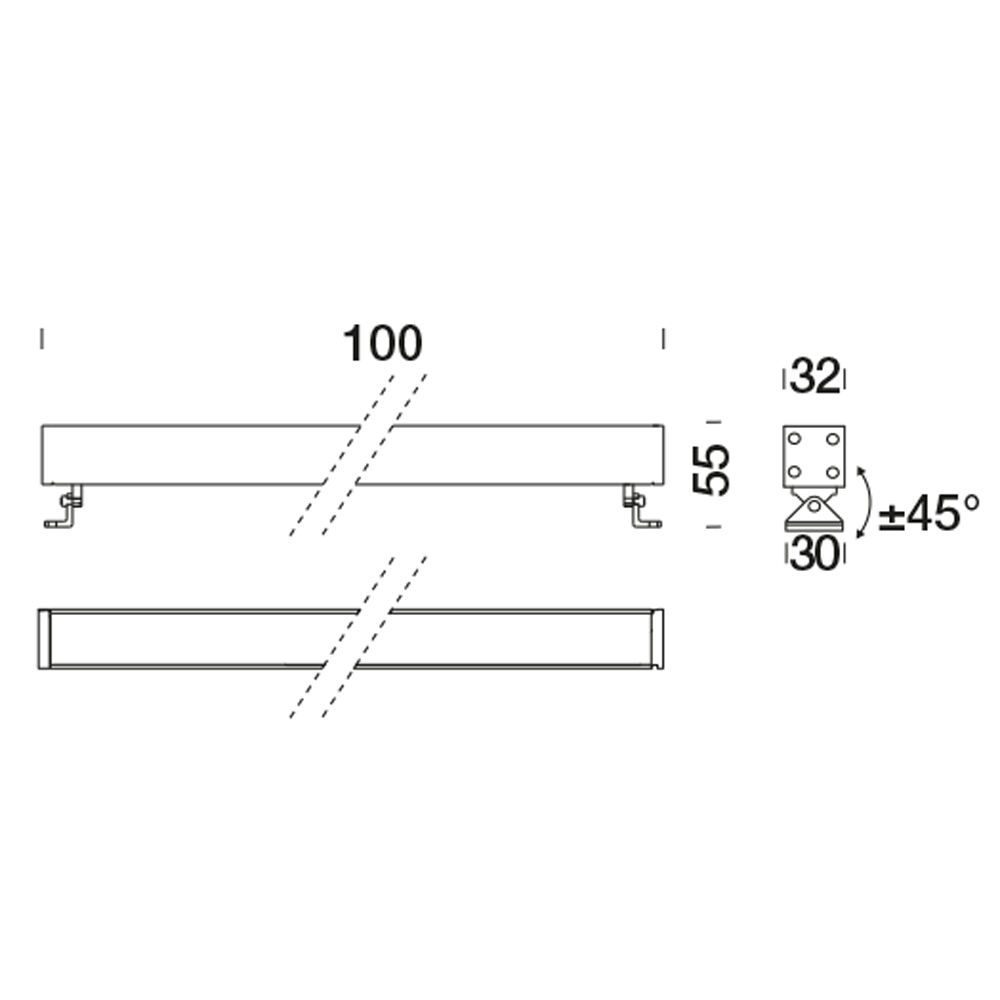 8391108 Подсветка стены Platek MINI CORNICHE Applique  MINI CORNICHE Applique 100 mm - 4 LED RGBW 40°  - Вид №10