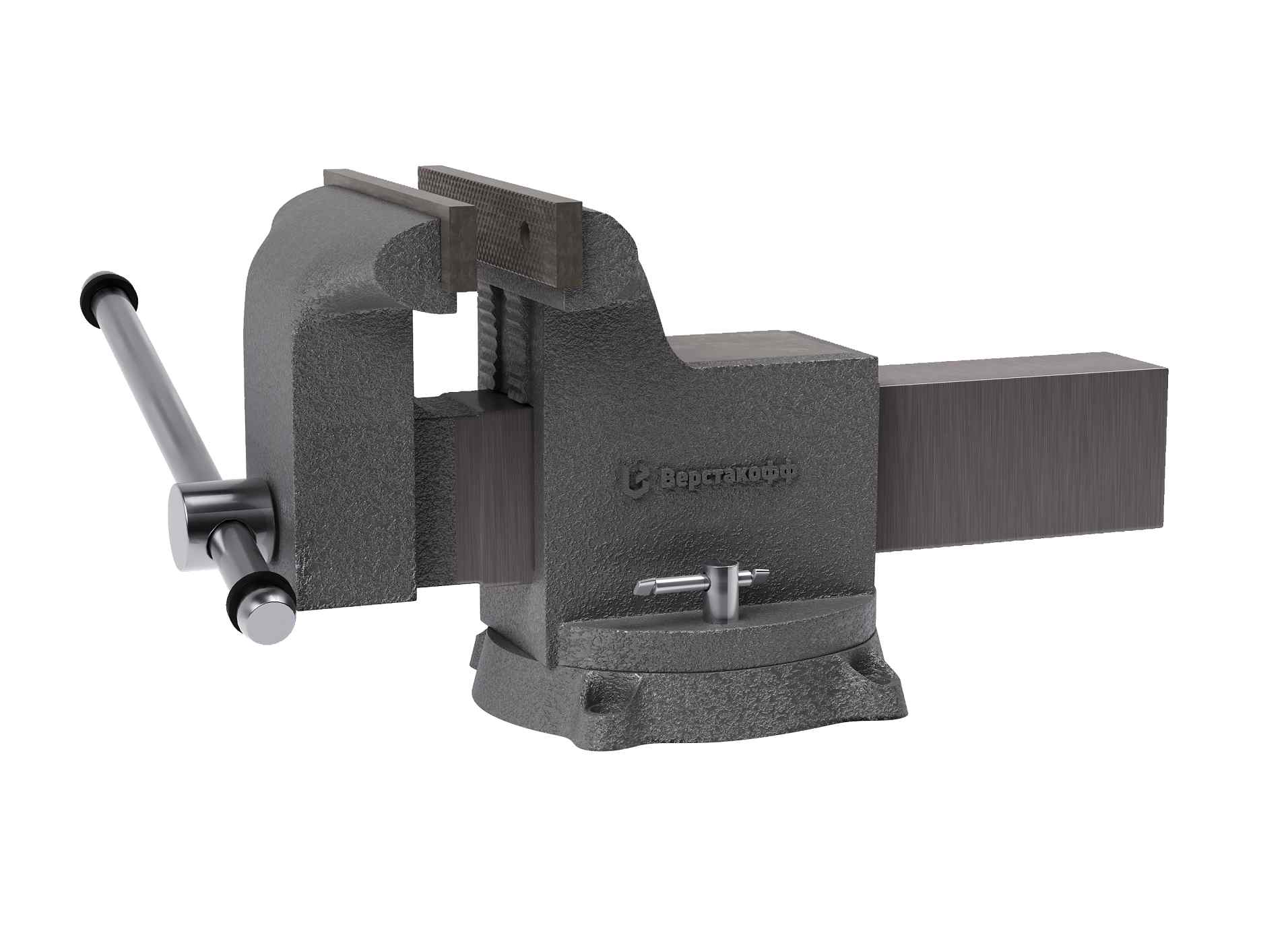 Тиски чугунные поворотные с наковальней Верстакофф XL 200 BV-200