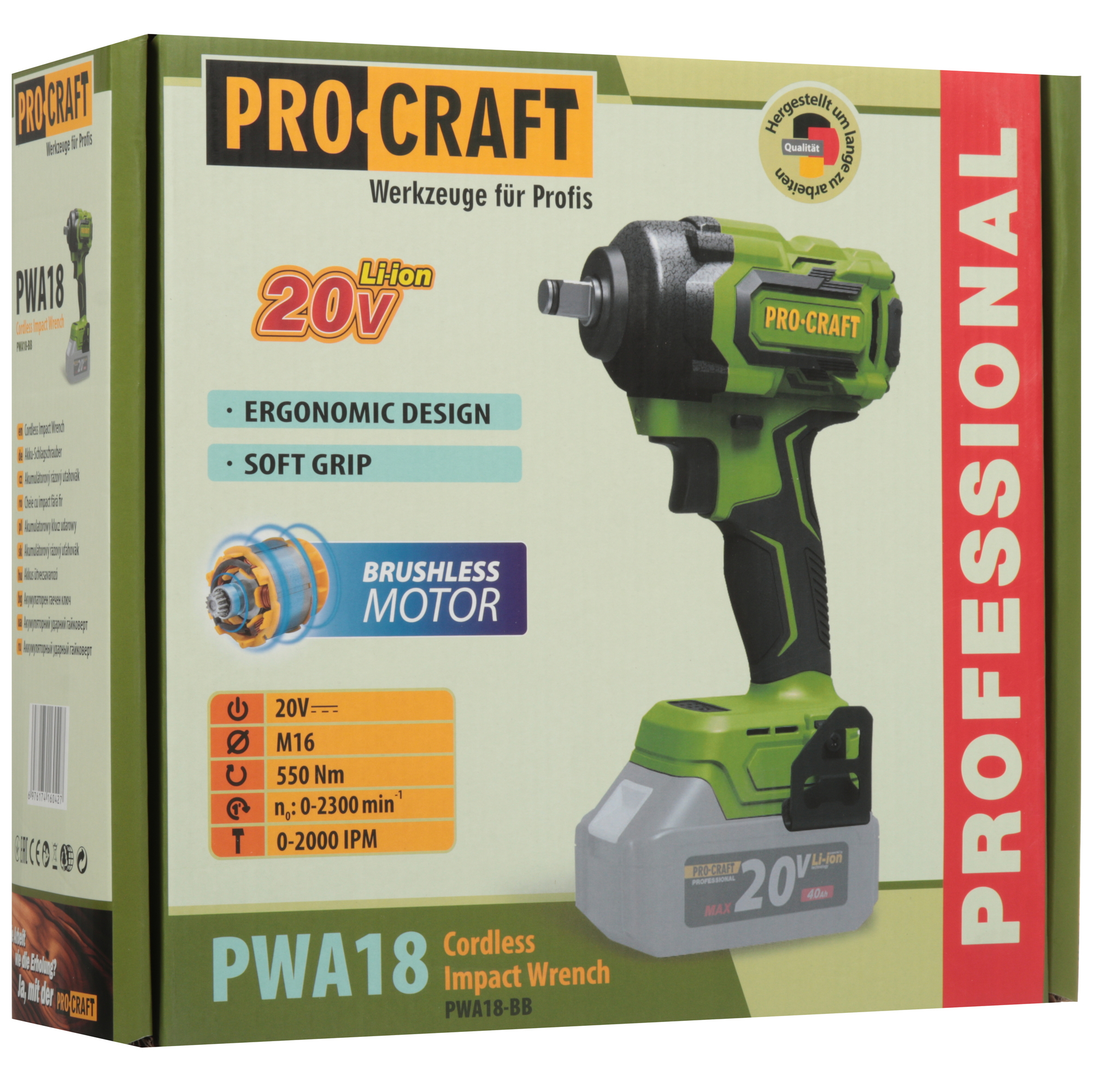 Гайковерт Procraft PWA18   , Без ЗУ, Без АКБ 9277902 STDN-0122631 - Вид №7