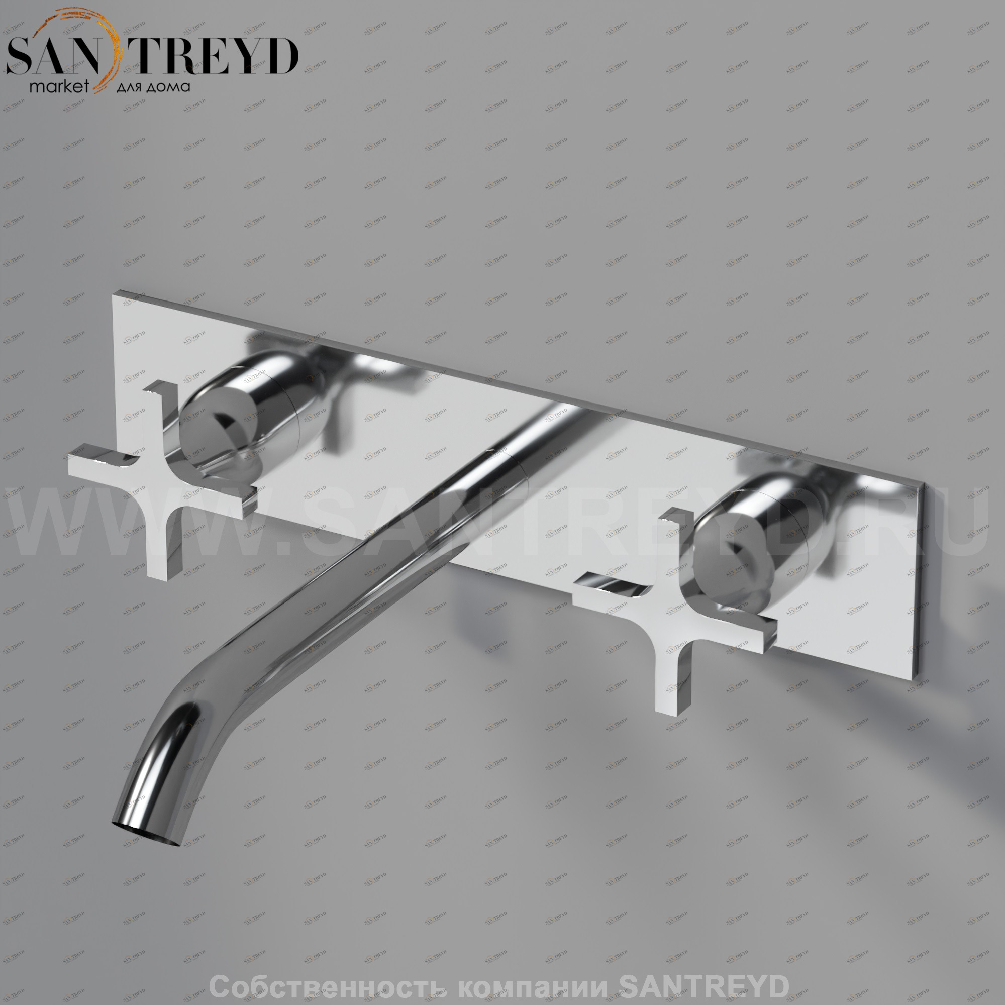 Встроенный смеситель AMEM322S MEMORY для раковины хромированный Agape