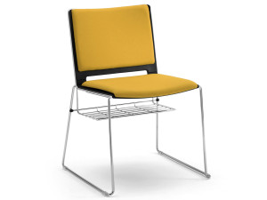 Стул для конференций из полипропилена и ткани