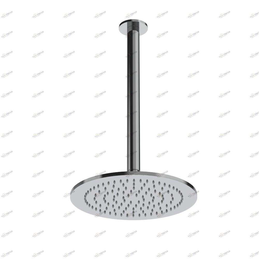 Graffio Круглая лейка душа Ø 240 мм с потолочным держателем 300 мм. GY812 