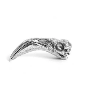 Статуэтка алюминиевая серебристая Wunderkammer Flamingo Skull SELETTI  00-3883245 Серебро