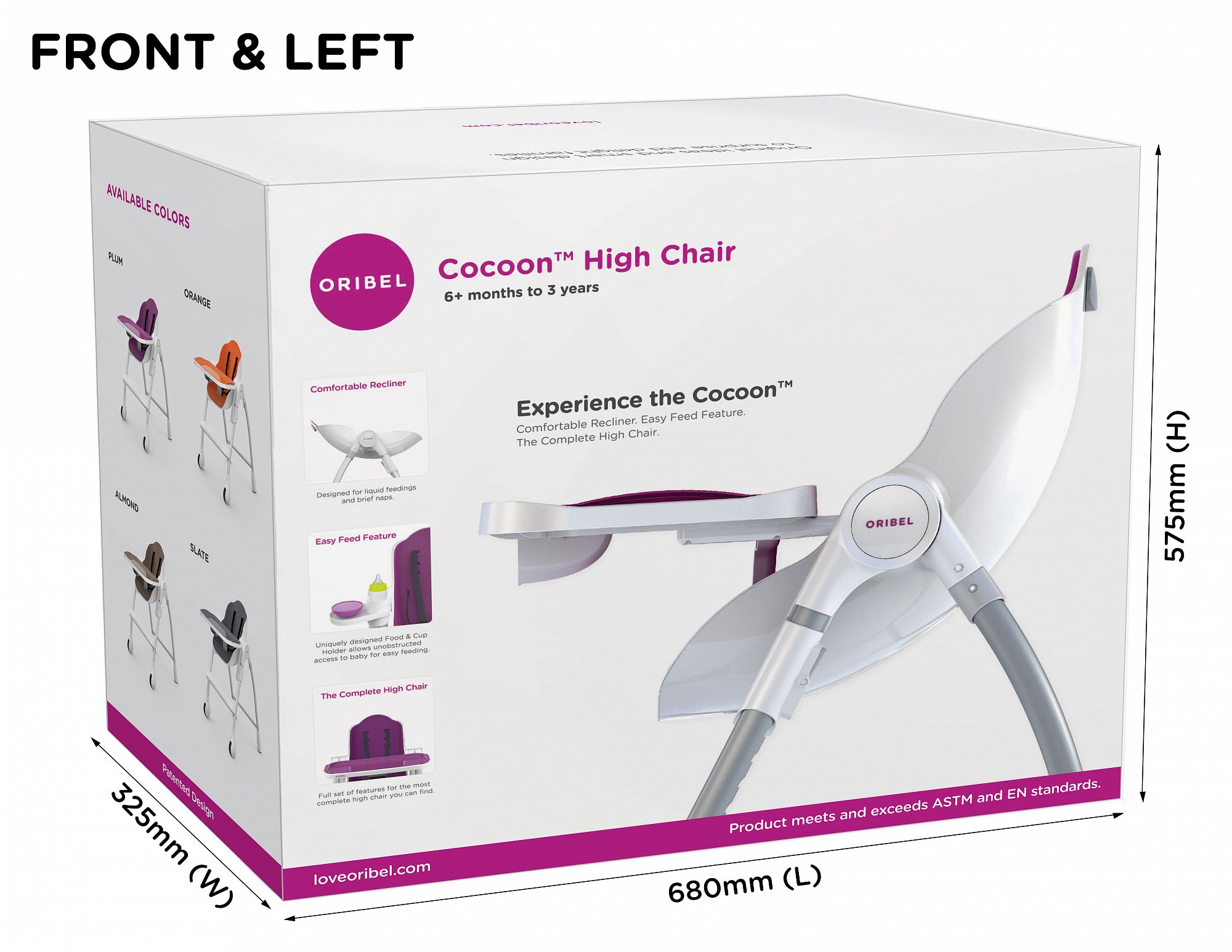 Стульчик для кормления Cocoon фисташковый макарон ORIBEL  322520 Зеленый Santreyd  - Вид №7