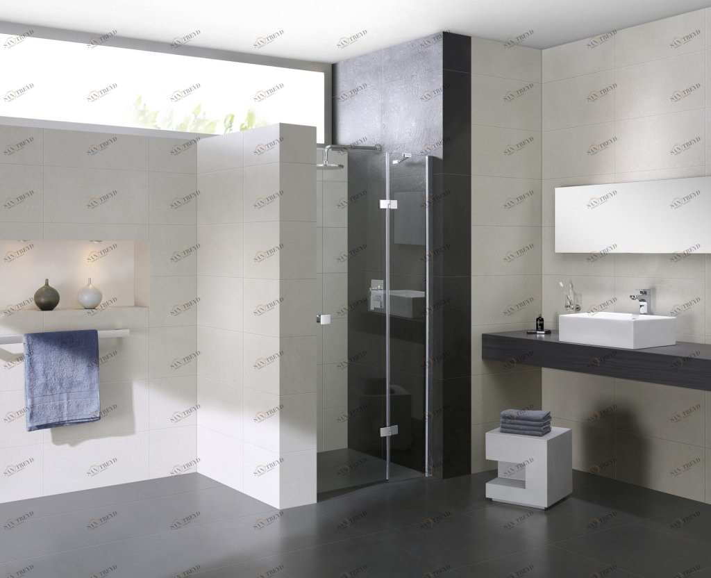 Душевая дверь CEZARES CRYSTAL-S-B-12-90-C-Cr-R