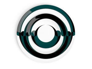 Фарфоровая десертная тарелка