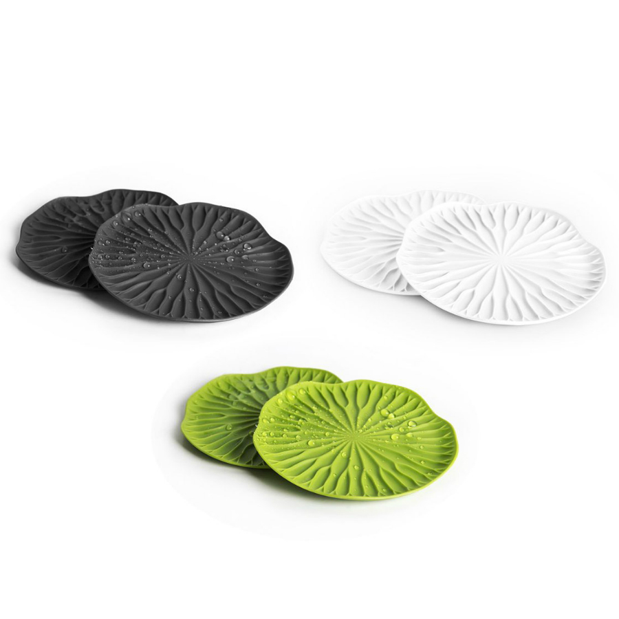 QL10165-GN Подставочная салфетка под стакан Пластмассовая Qualy Великобритания  - Вид №6