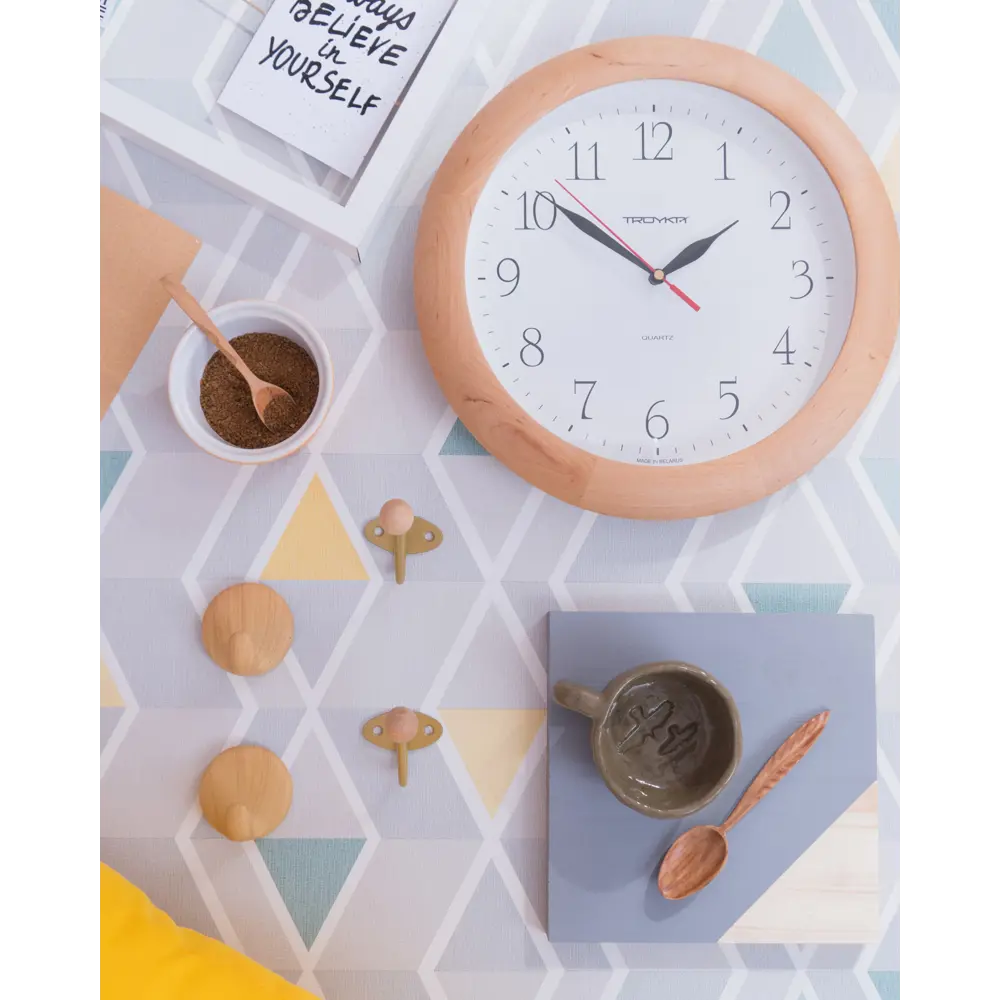 Часы настенные "Дерево" диаметр 30 см TROYKATIME STLM-2180266 - Вид №6