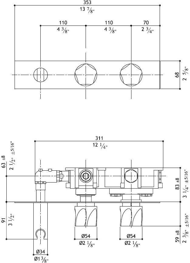 MGS Душевой набор из нержавеющей стали с ручным душем Penta sun-id-1423138 - Вид №2