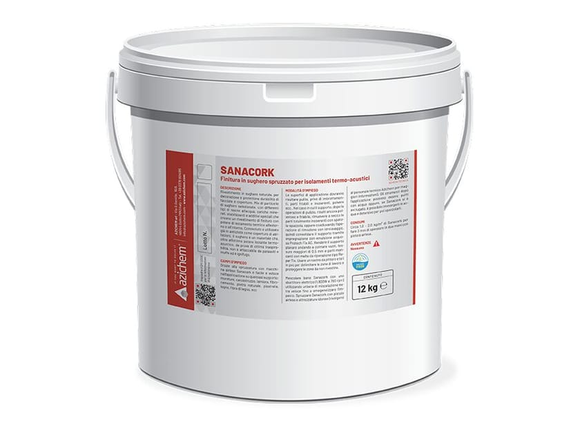 Напыленная пробковая отделка для термо-акустической изоляции Azichem INTOTECH ARCH-00052438