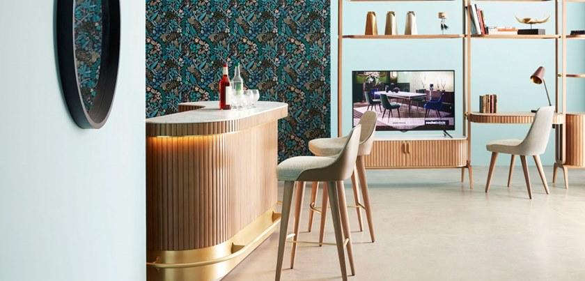 Roche Bobois Высокий табурет из ткани со спинкой Eden-rock sun-id-1452179 - Вид №2