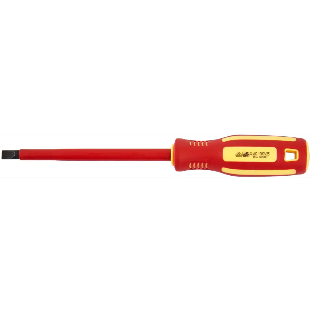 Отвертка диэлектрическая Elitech SL8.0x150 мм с магнитным наконечником 89407159 STLM-1571175 - Вид №1