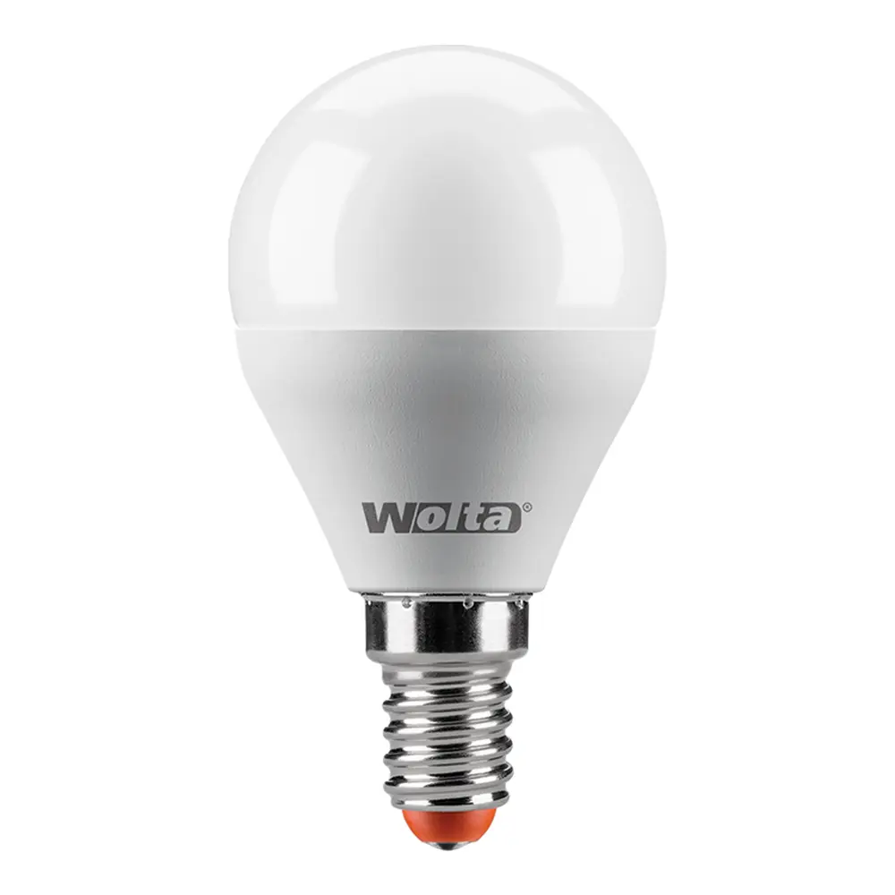 Лампа светодиодная Wolta шар E14 8 Вт 800 Лм свет тёплый белый STLM-2080860