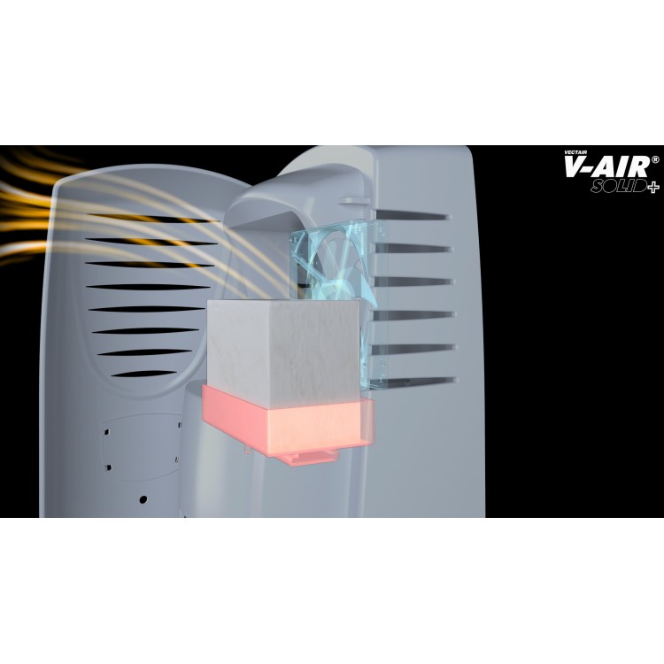 V-SOLIDP SEASALT VECTAIR SYSTEMS Профессиональный картридж ароматизатор воздуха V-Air Solid Plus Морская соль и бамбук Черный (упаковка)  - Вид №4