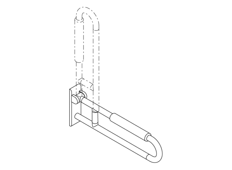801.50B211 опорная ручка HEWI Edition matt | Polyamid  - Вид №6