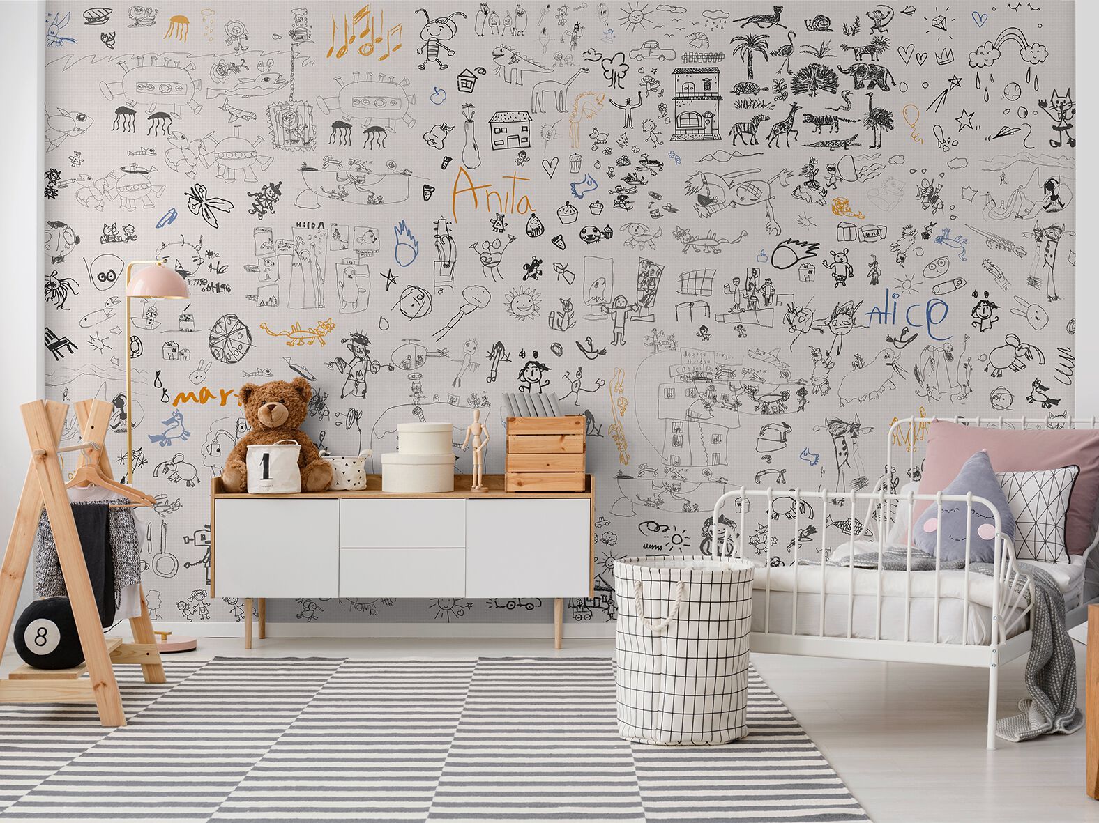 Carta da parati PVC free, eco-friendly, lavabile WallPepper SKETCHES ARCH-00075987