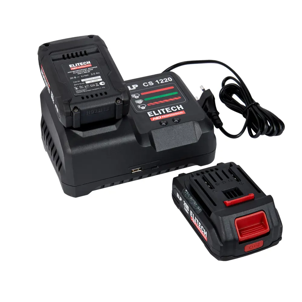 Аккумуляторный шуруповерт ELITECH HD с ударным механизмом и двойным АКБ 89375689 STLM-1466179 - Вид №6