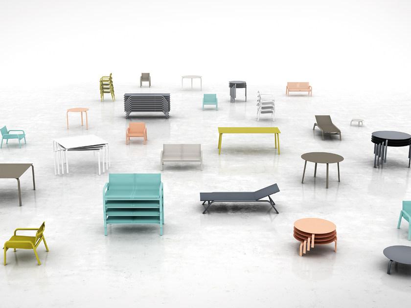 GANDIABLASCO Садовое кресло из batyline® с подлокотниками с высокой спинкой Stack sun-id-1387505 - Вид №4