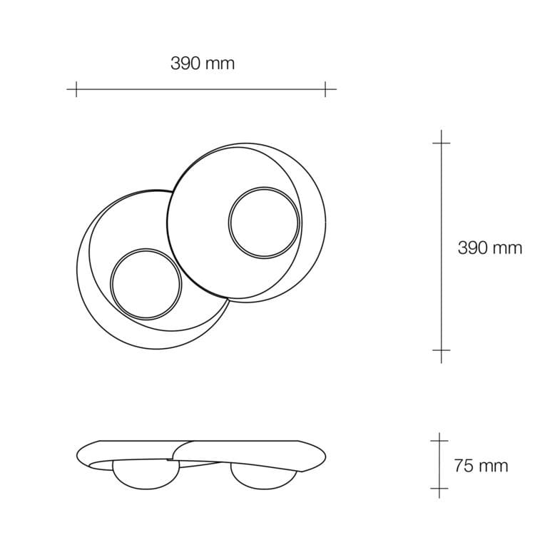 Гипсовый потолочный светильник Tecnico Pitane ARCH-00023507 - Вид №7
