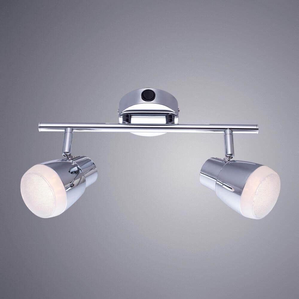 Светодиодный спот цвета хром Arte Lamp Cuffia A5621AP-2C ARTE LAMP CUFFIA 00-3926416 Хром  - Вид №1