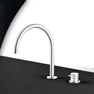 Кухонный смеситель сталь глянцевая Kitchen Radomonte TKI32L