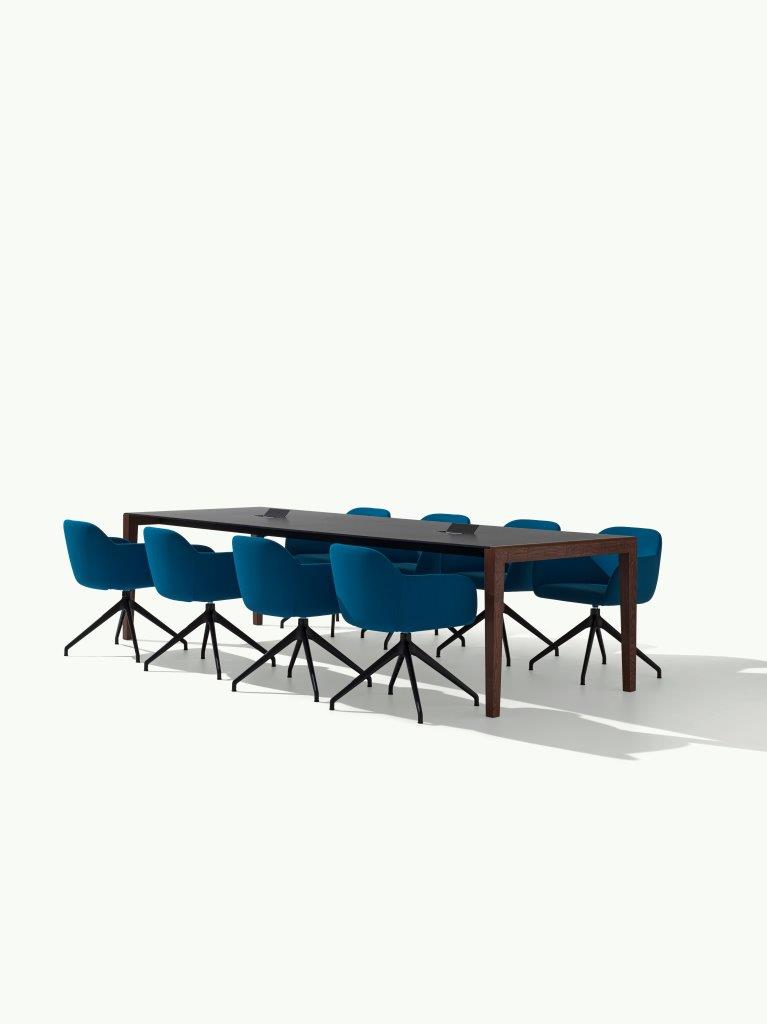 Dalton 617 Стол с каркасом из ясеня и столешницей из цельного ламината HPL. Et al. Dalton - Вид №2