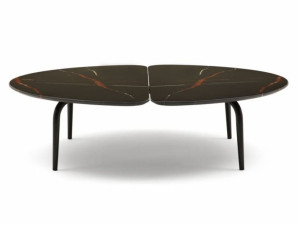 Низкий мраморный журнальный столик