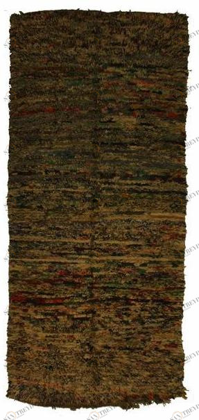 AFOLKI Прямоугольный шерстяной коврик с длинным ворсом Boucherouite Taa1054be