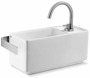 L632T0R1V1.100 Подвесная раковина прямоугольная A. e T. Italia Fly mini Белый глянцевый