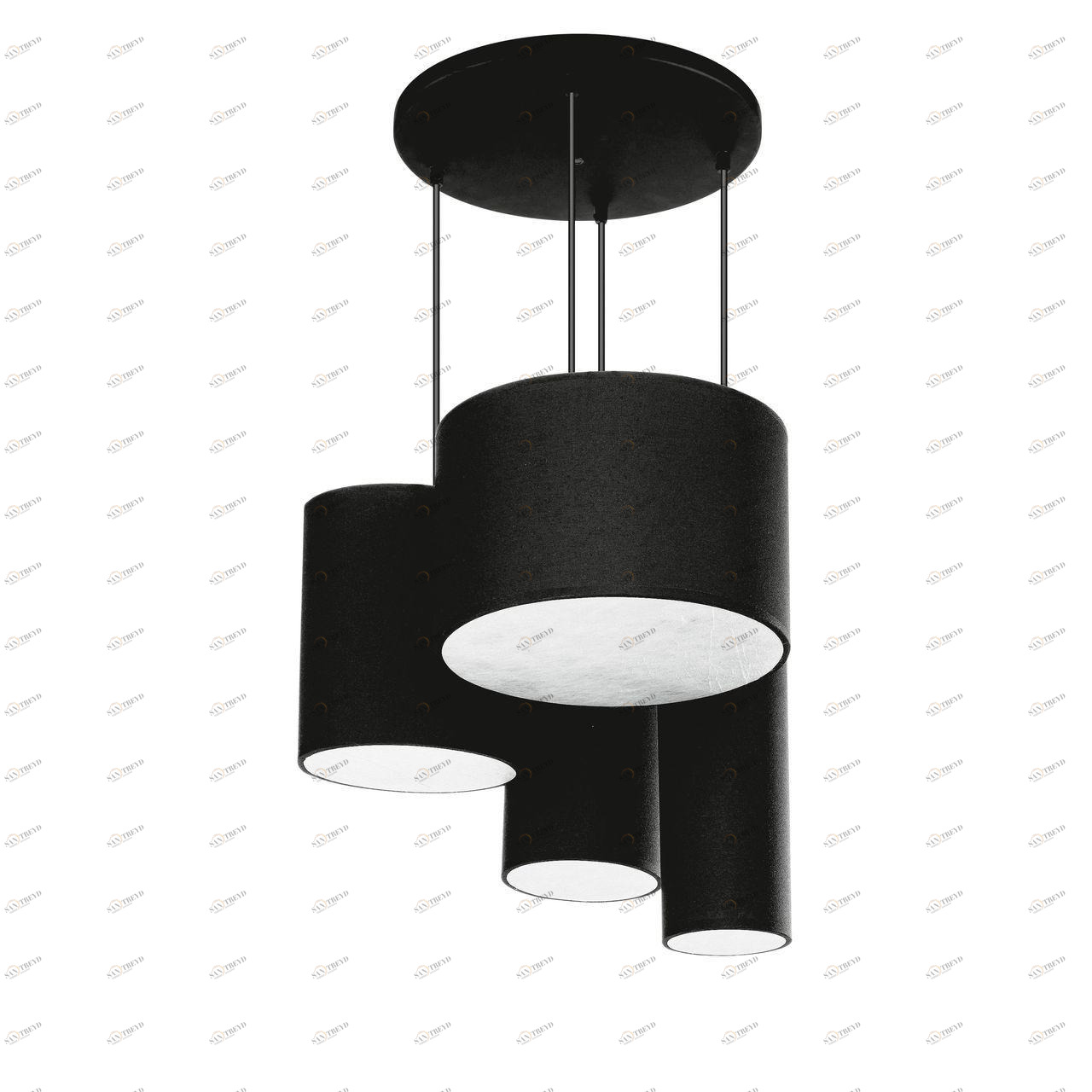 Дизайнерская подвесная люстра Spot Light Turni Di Gioco 8090404 черная SPOT LIGHT ДИЗАЙНЕРСКИЕ, TURNI DI GIOCO 108309 Черный 