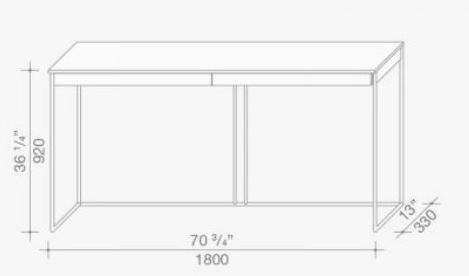 Lema Прямоугольная консоль из термообработанного дуба sun-id-1350040 - Вид №6