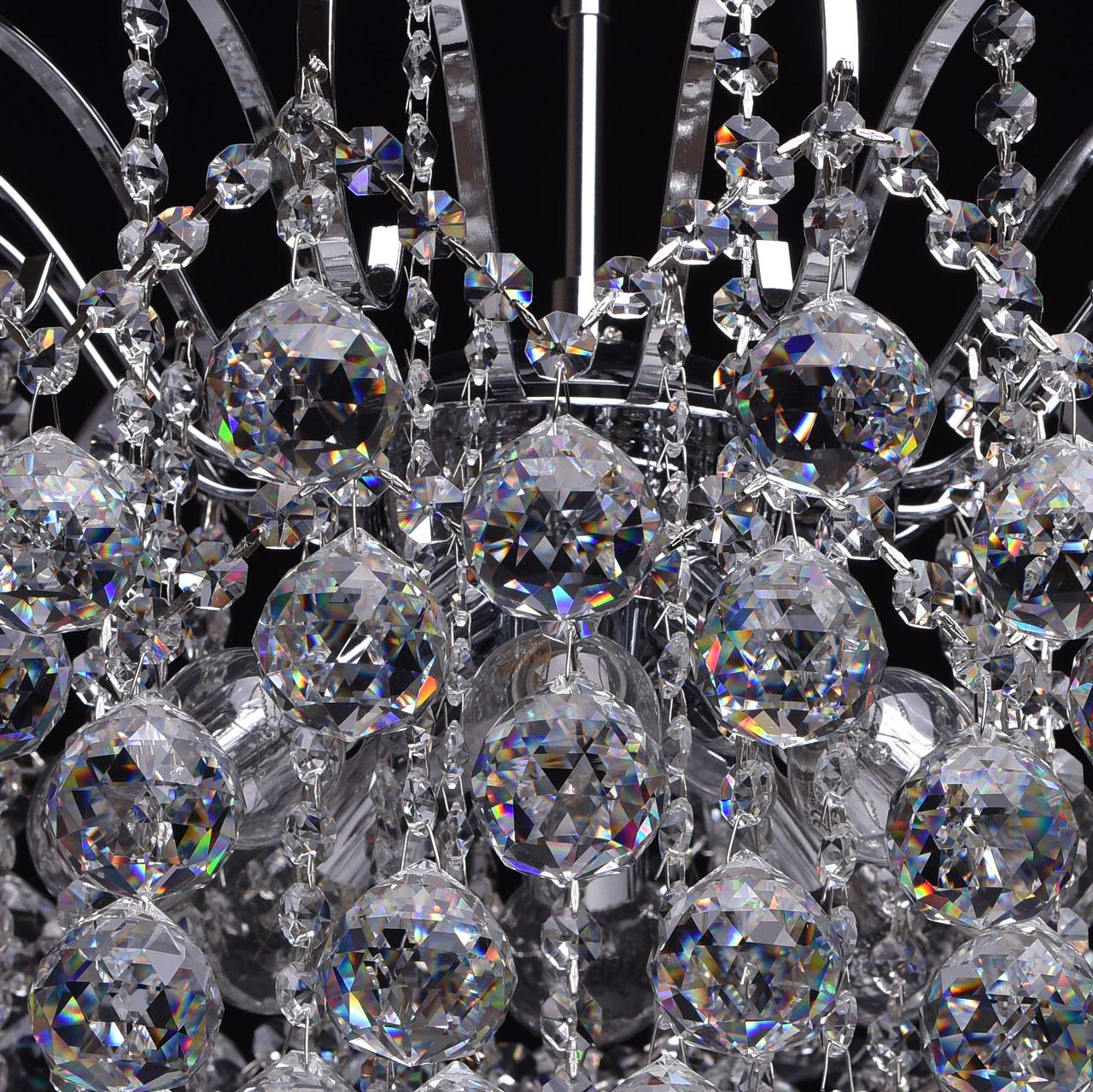 Потолочная люстра MW-Light Жемчуг 232017608 MW-LIGHT ДИЗАЙНЕРСКИЕ, ЖЕМЧУГ 181486 Хром  - Вид №1