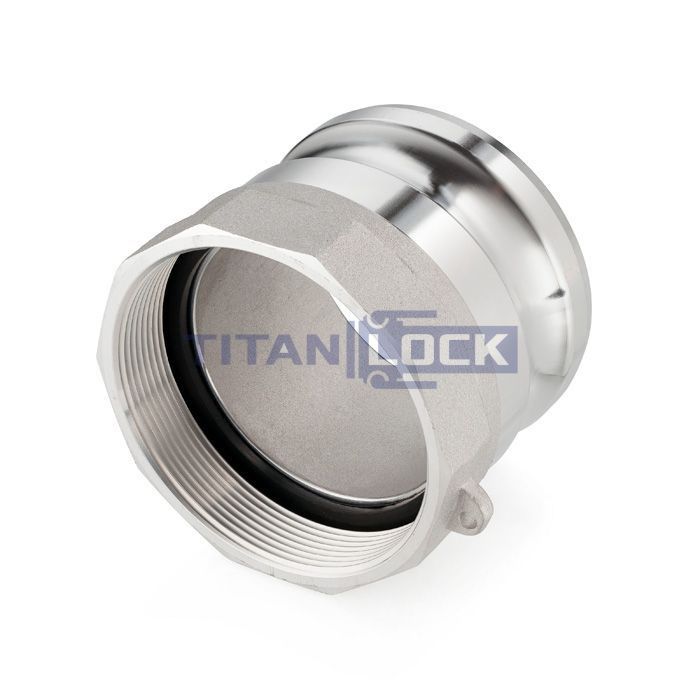 Камлок алюминиевый тип А ниппель, внутр. резьба BSP 4", TL400AAL TITAN LOCK  - Вид №3