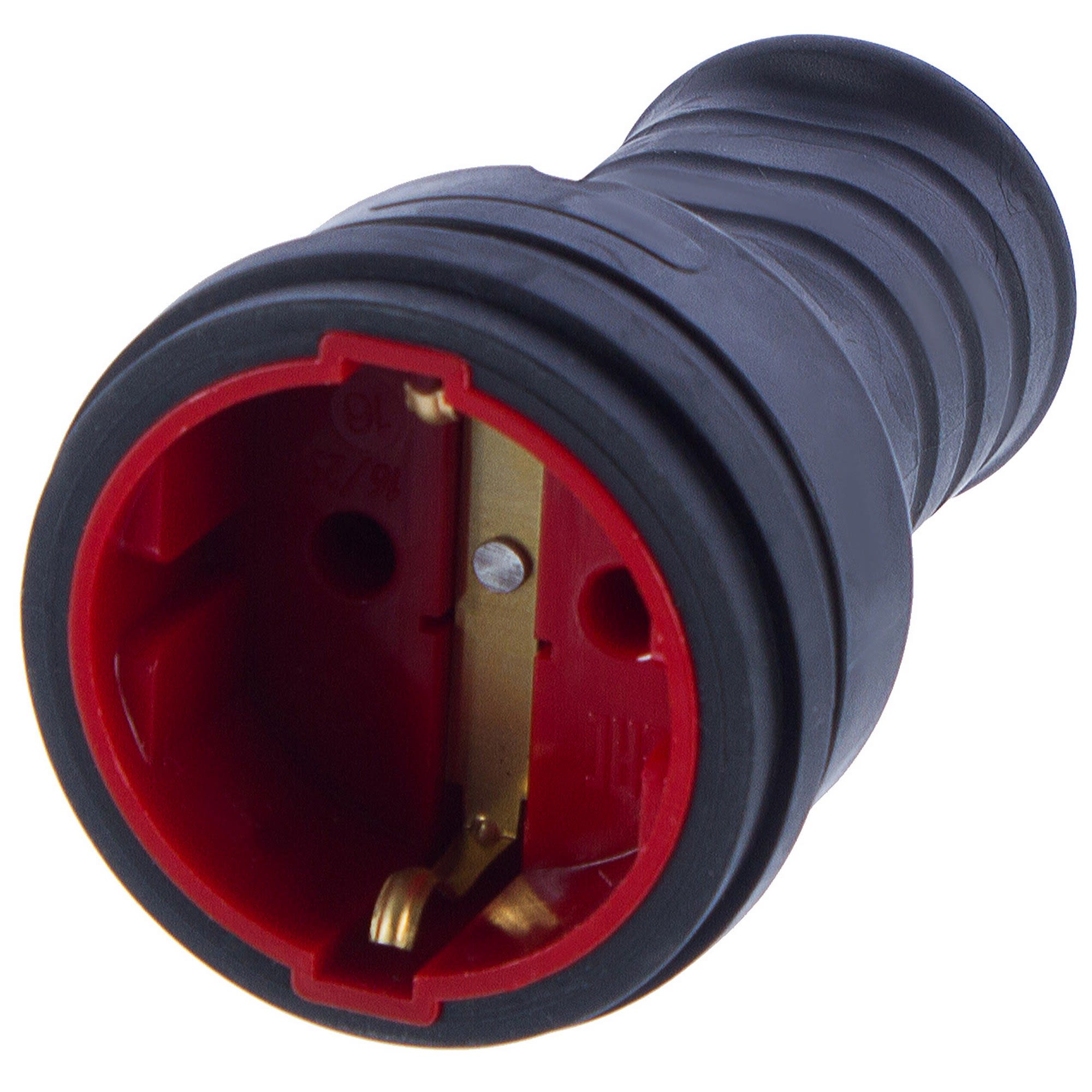 12498897 Розетка чёрная с заземлением 230 В Santreyd 