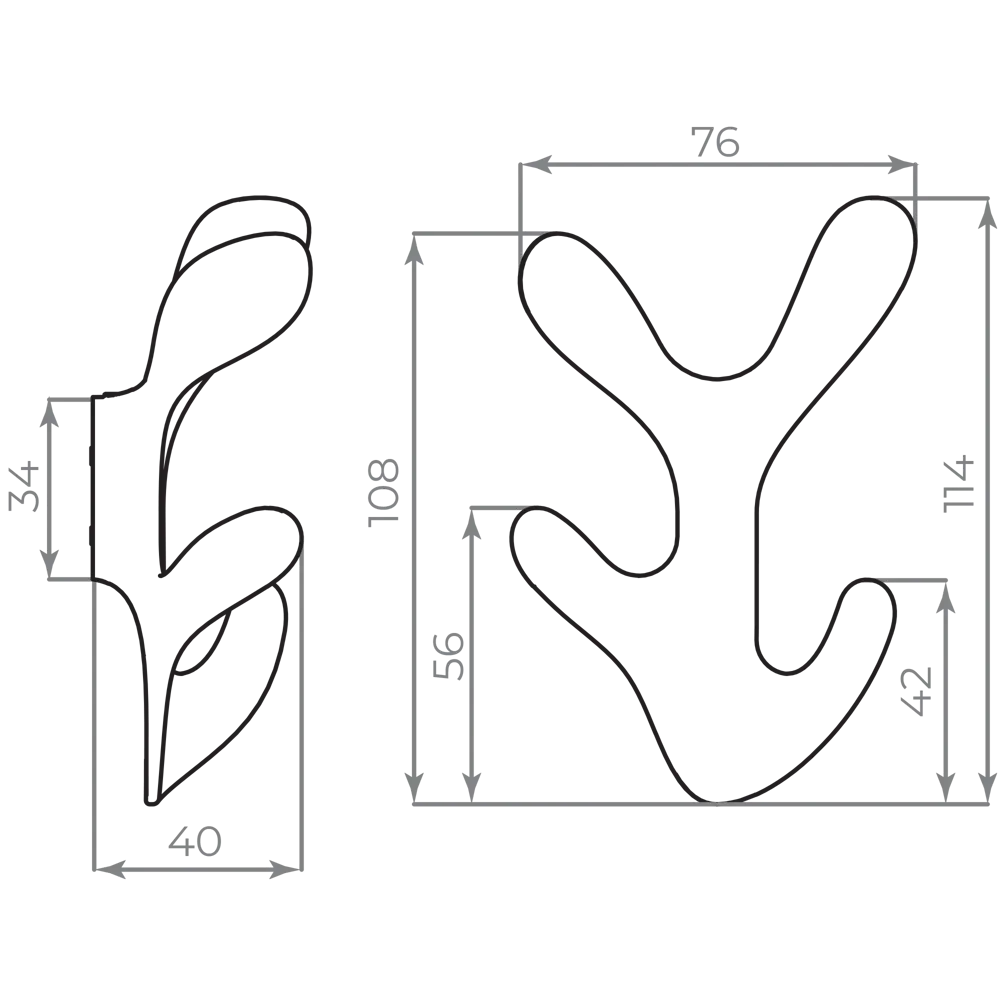 Крючок мебельный Ajax MB-LM/K-005 цвет матовое золото STLM-2100165 - Вид №5