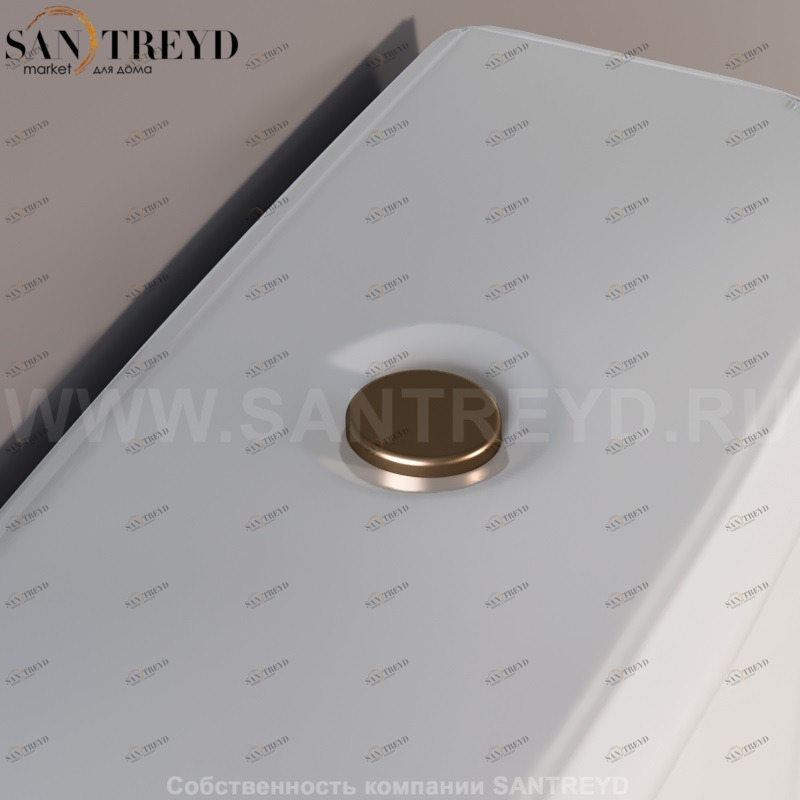 751393 Механизм смыва с кнопкой, для низкого бачка(ранец). Retro Kerasan