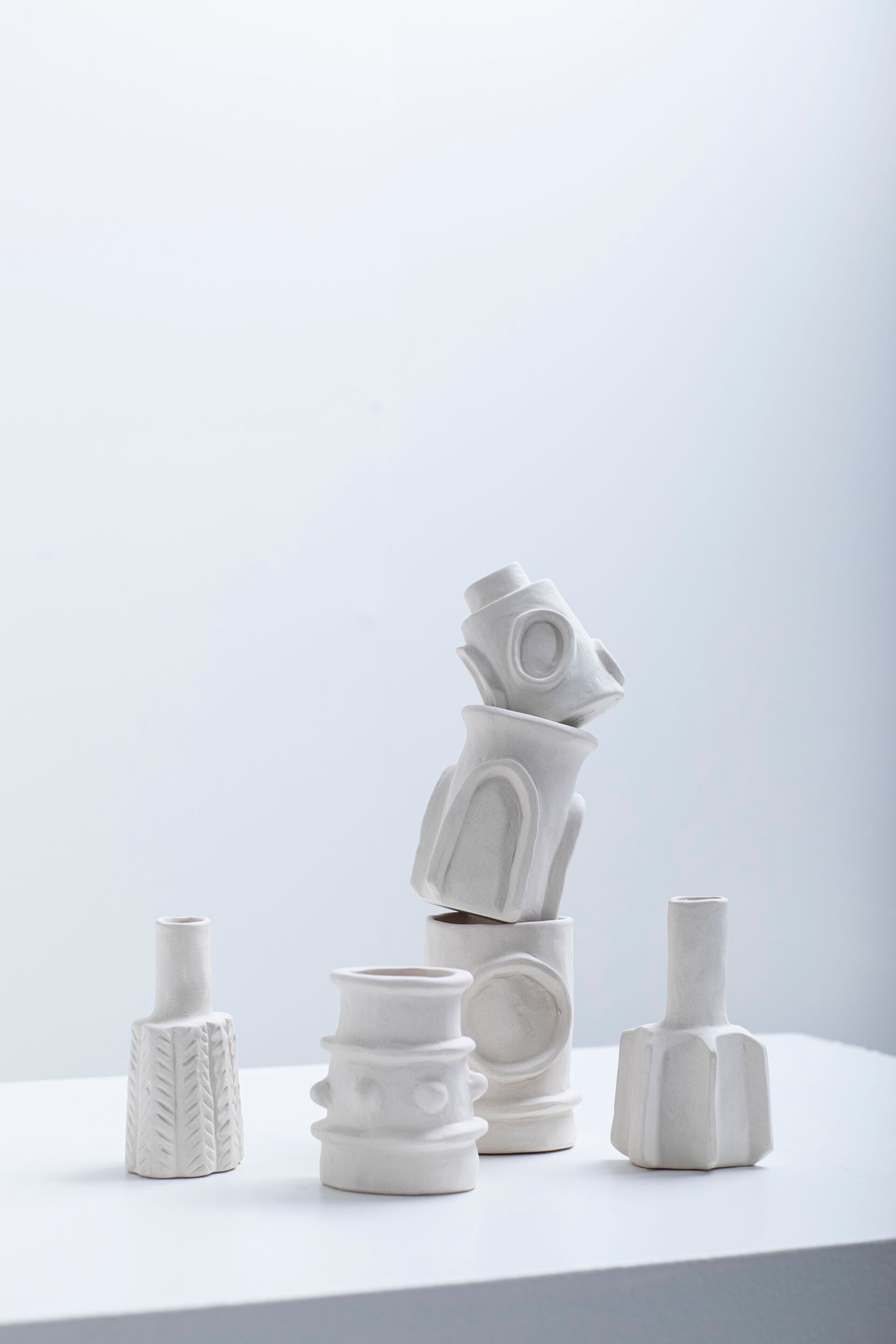 Набор из 6 круглых каменных ваз Serax Marie interior accessories ARCH-00000650 - Вид №6