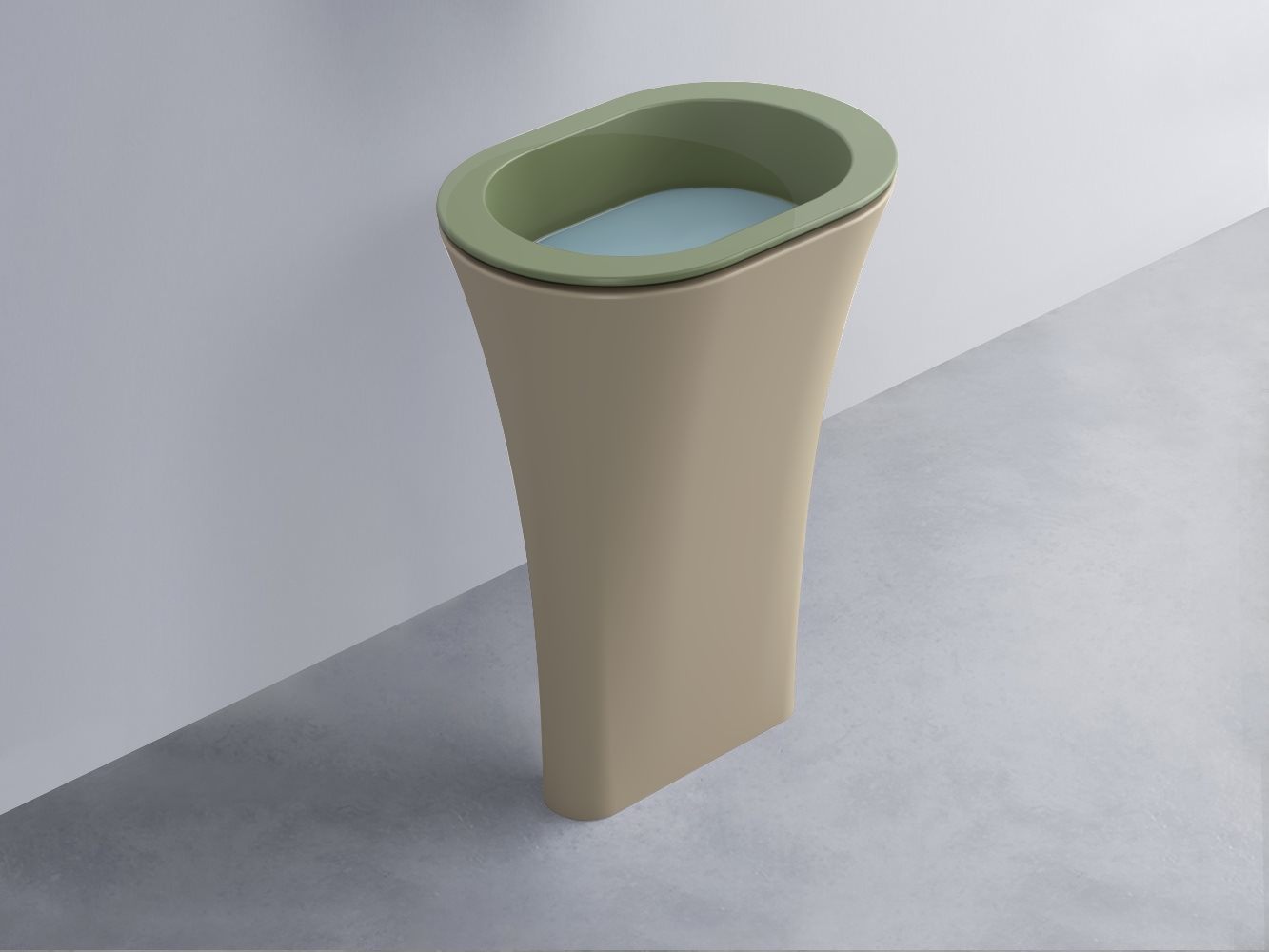 AMLA65-AG+AMPILO-PL+AMCOLO-AV Раковина Amedeo Ovale отдельностоящая cielo Enjoy + Amedeo Ceramica Cielo