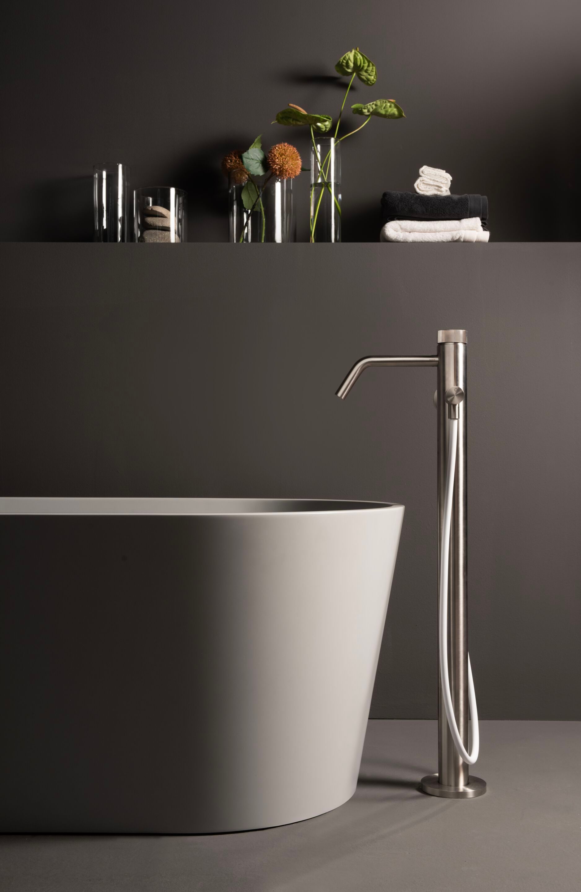 Однорычажный смеситель для ванны из нержавеющей стали Amphora катушка ARCH-00008225 - Вид №4