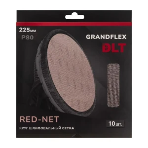 91819791 Круг шлифовальный DLT GrandFlex Red-Net 3015 P80 225x22.2 мм, 10 шт STLM-1529443